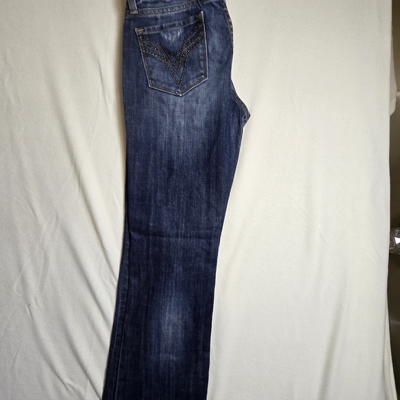 Vigoss Collection Distressed Bootcut Jeans Sz 7/8 29 - Picture 5 of 9